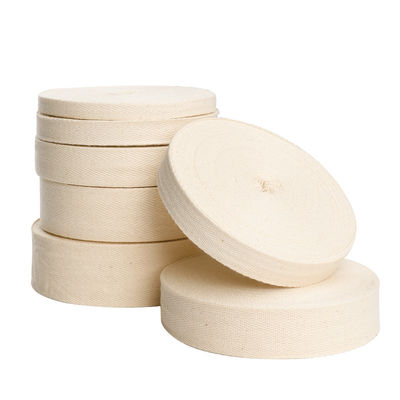 Nastro di cotone naturale di design semplice 10 mm-50 mm Nastro di cotone stampato su misura