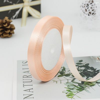 Single face assorted polyester nylon satin ribbon 100 yard 3mm-10mm