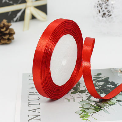 Single face assorted polyester nylon satin ribbon 100 yard 3mm-10mm