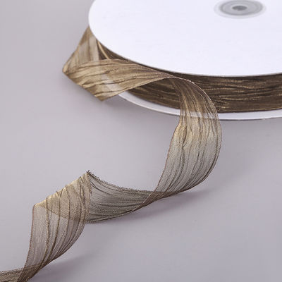 Imballaggio regalo 25mm Organza Nastro Corea 2,5cm Sheer Wired Nastro