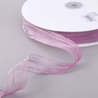 Imballaggio regalo 25mm Organza Nastro Corea 2,5cm Sheer Wired Nastro
