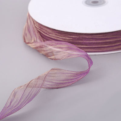 Imballaggio regalo 25mm Organza Nastro Corea 2,5cm Sheer Wired Nastro