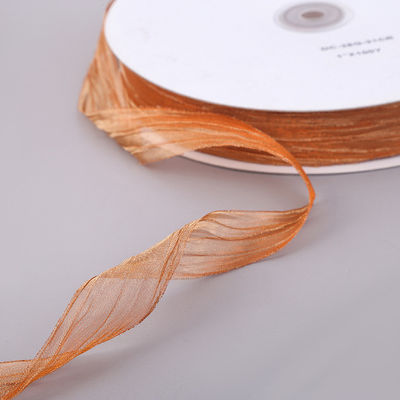 Imballaggio regalo 25mm Organza Nastro Corea 2,5cm Sheer Wired Nastro