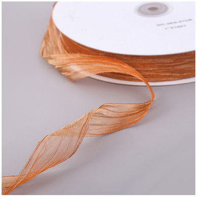 Imballaggio regalo 25mm Organza Nastro Corea 2,5cm Sheer Wired Nastro