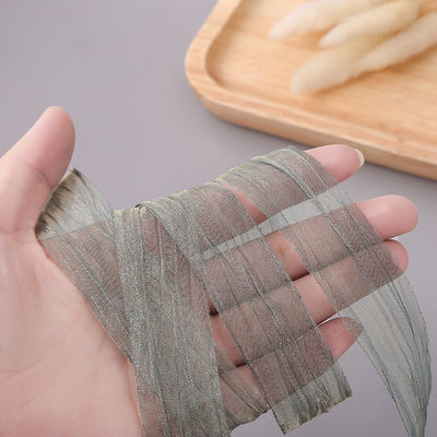 Imballaggio regalo 25mm Organza Nastro Corea 2,5cm Sheer Wired Nastro