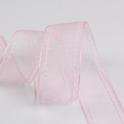 25mm di spessore 38mm di poliestere organza per imballaggio regalo di fiori