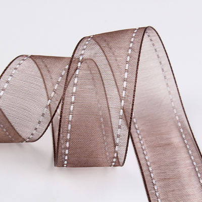25mm di spessore 38mm di poliestere organza per imballaggio regalo di fiori