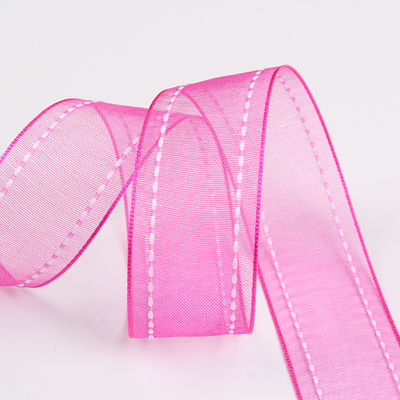 25mm di spessore 38mm di poliestere organza per imballaggio regalo di fiori