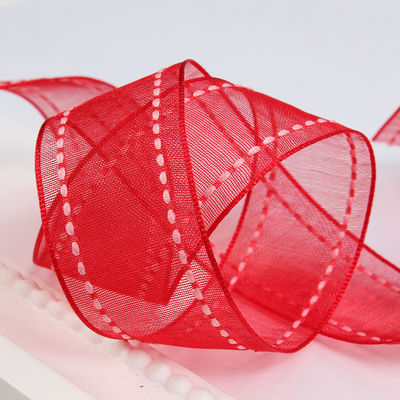 25mm di spessore 38mm di poliestere organza per imballaggio regalo di fiori