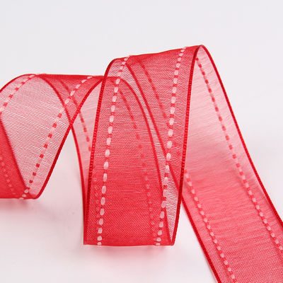 25mm di spessore 38mm di poliestere organza per imballaggio regalo di fiori