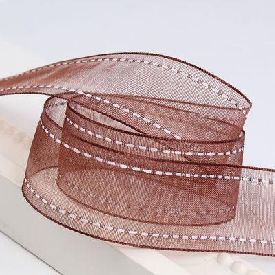 25mm di spessore 38mm di poliestere organza per imballaggio regalo di fiori