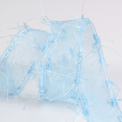 25mm-50mm Tassel Edge Polyester Organza Ribbon per fiori di cioccolato imballaggio regalo e abbigliamento decorazione