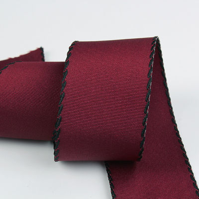 10mm-38mm Nastro di poliestere grossogranello cucito ISO9001 Modello solido