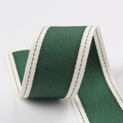 Nastro di poliestere con bordo cucito 6 mm-40 mm Rulli di nastro di poliestere verde rosso