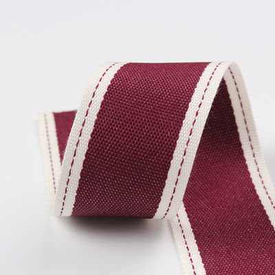 Nastro di poliestere con bordo cucito 6 mm-40 mm Rulli di nastro di poliestere verde rosso