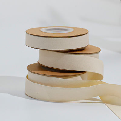 Nastro di cotone bianco naturale da 10 mm a 32 mm 100% cotone tessuto