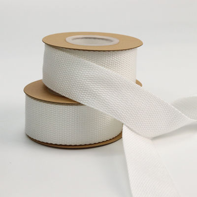 Nastro di poliestere bianco di cotone ISO14001 Nastro di cotone personalizzato