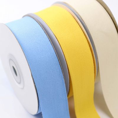 25mm massiccio giallo Twill Nastro 100% di cotone Twill Nastro By The Yard