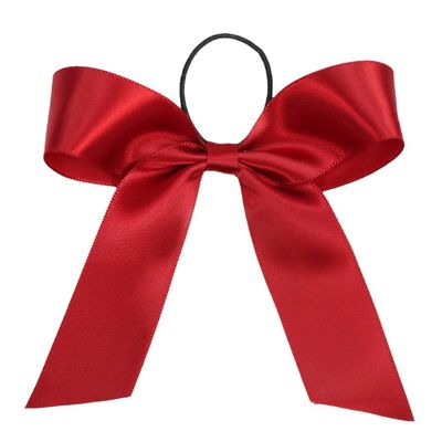 Archi di nastro di satin marrone elastico Imballaggio regalo per bottiglia di vino rosso