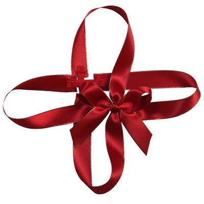 ISO9001 Arco regalo elastico Arco a nastro personalizzato con anello elastico