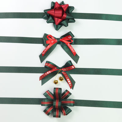 Archi di nastro di satinato di poliestere ISO9001 Nastro di satinato per imballaggio regalo