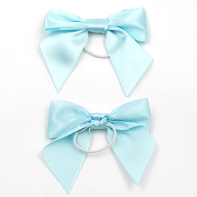 Polyester Satin Pink Ribbon Bow ISO14001 Ribbon Bow di Natale