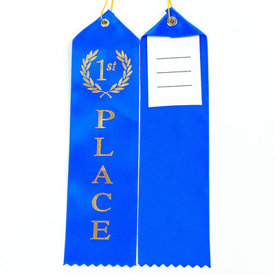 Blu Verde Medaglia Premio Nastro Poliestere Satin Nastro medaglia personalizzato