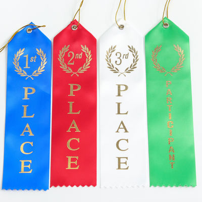 Blu Verde Medaglia Premio Nastro Poliestere Satin Nastro medaglia personalizzato