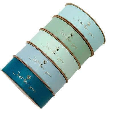 Nastro di satinato in polietilene stampato in foglio d'oro personalizzato per imballaggio regalo