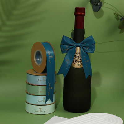 Nastro di satinato in polietilene stampato in foglio d'oro personalizzato per imballaggio regalo
