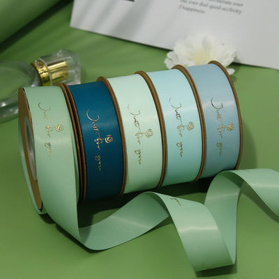 Nastro di satinato in polietilene stampato in foglio d'oro personalizzato per imballaggio regalo