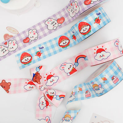 Bambini Bambini nastro di cotone stampato 2 cm per la decorazione della torta di compleanno