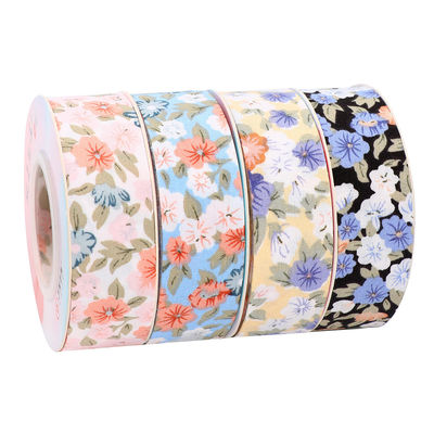 Nastro di cotone stampato a fiore 25 mm Nastro regalo personalizzato
