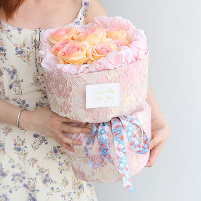 Nastro di cotone stampato a fiore 25 mm Nastro regalo personalizzato