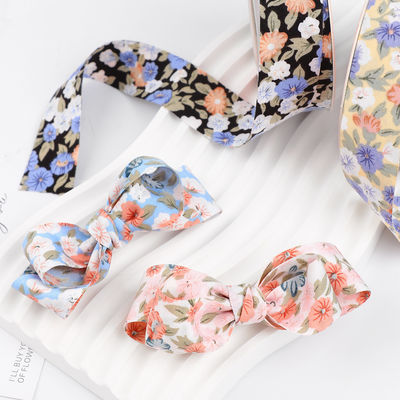 Nastro di cotone stampato a fiore 25 mm Nastro regalo personalizzato