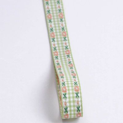 7 mm-38 mm Nastro ricamato blu ISO9001 Nastro florico ricamato