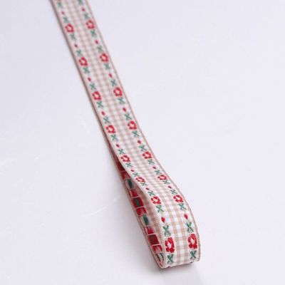 7 mm-38 mm Nastro ricamato blu ISO9001 Nastro florico ricamato