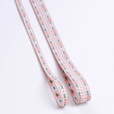 7 mm-38 mm Nastro ricamato blu ISO9001 Nastro florico ricamato