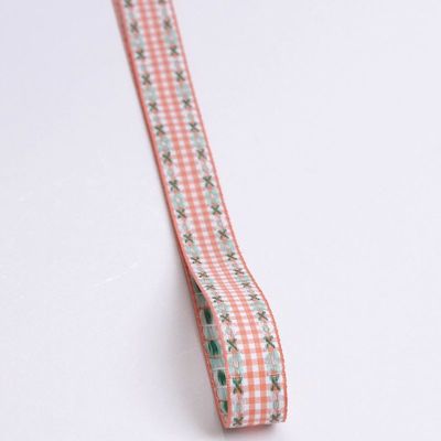 7 mm-38 mm Nastro ricamato blu ISO9001 Nastro florico ricamato