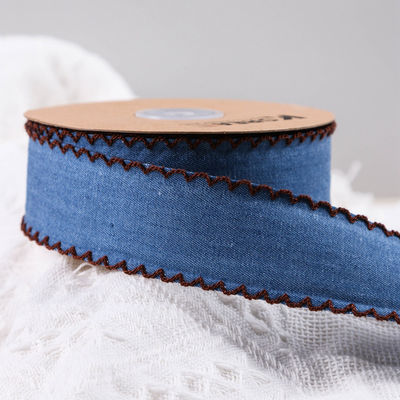 Abbigliamento Decorazione Jeans Nastro 38mm Doppio volto Fuso bordo