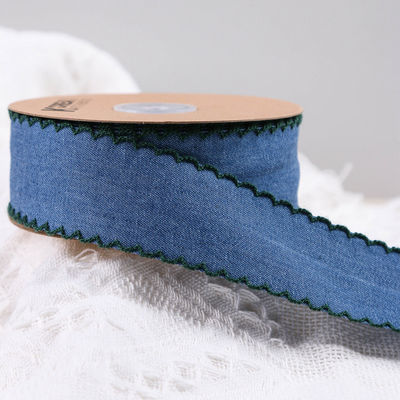 Abbigliamento Decorazione Jeans Nastro 38mm Doppio volto Fuso bordo
