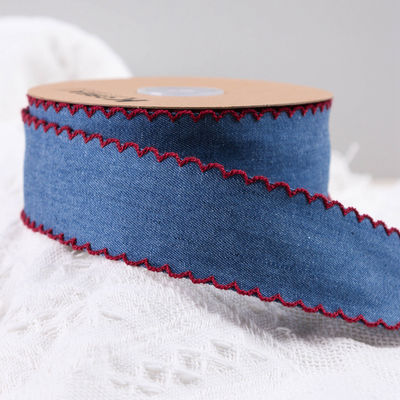 Abbigliamento Decorazione Jeans Nastro 38mm Doppio volto Fuso bordo