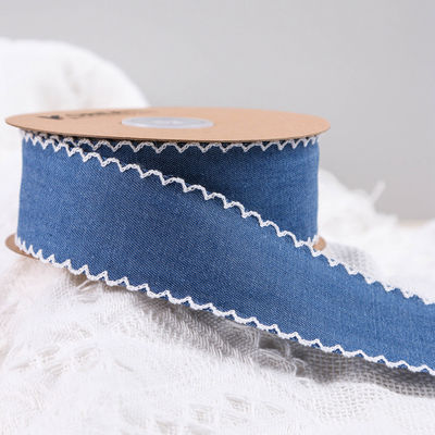 Abbigliamento Decorazione Jeans Nastro 38mm Doppio volto Fuso bordo