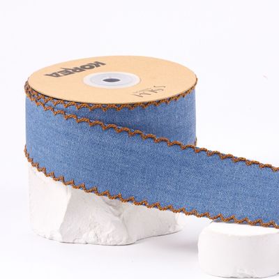 Abbigliamento Decorazione Jeans Nastro 38mm Doppio volto Fuso bordo