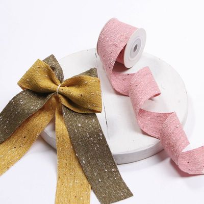 Nastro di lino di cotone a doppia faccia 6mm-40mm Rulli di nastro personalizzati OEM