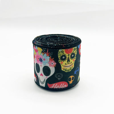 Carino cartone animato Halloween nastro cablato 63mm Festival Halloween nastro grosso grano