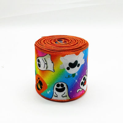 Carino cartone animato Halloween nastro cablato 63mm Festival Halloween nastro grosso grano