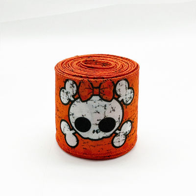 Carino cartone animato Halloween nastro cablato 63mm Festival Halloween nastro grosso grano