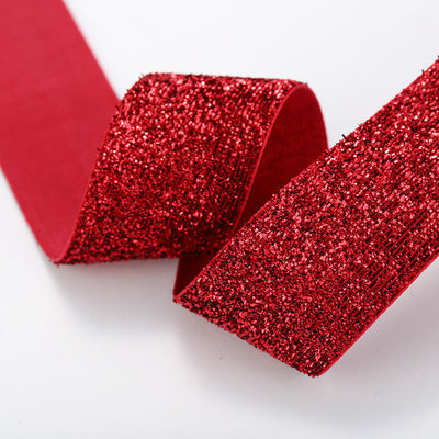 10mm-75mm Shinny Red Velvet Ribbon By The Yard Dyed Technics