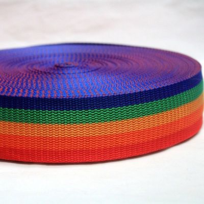 2cm 5cm Rainbow Webbing 0,5mm Spessore Polypropylene Webbing tessuto